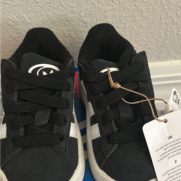 Adidas Kids Campus Black and White Sneakers - Picture 2 of 4